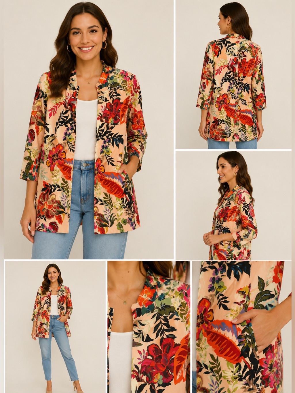Flower Raincoat Colorful And Fun